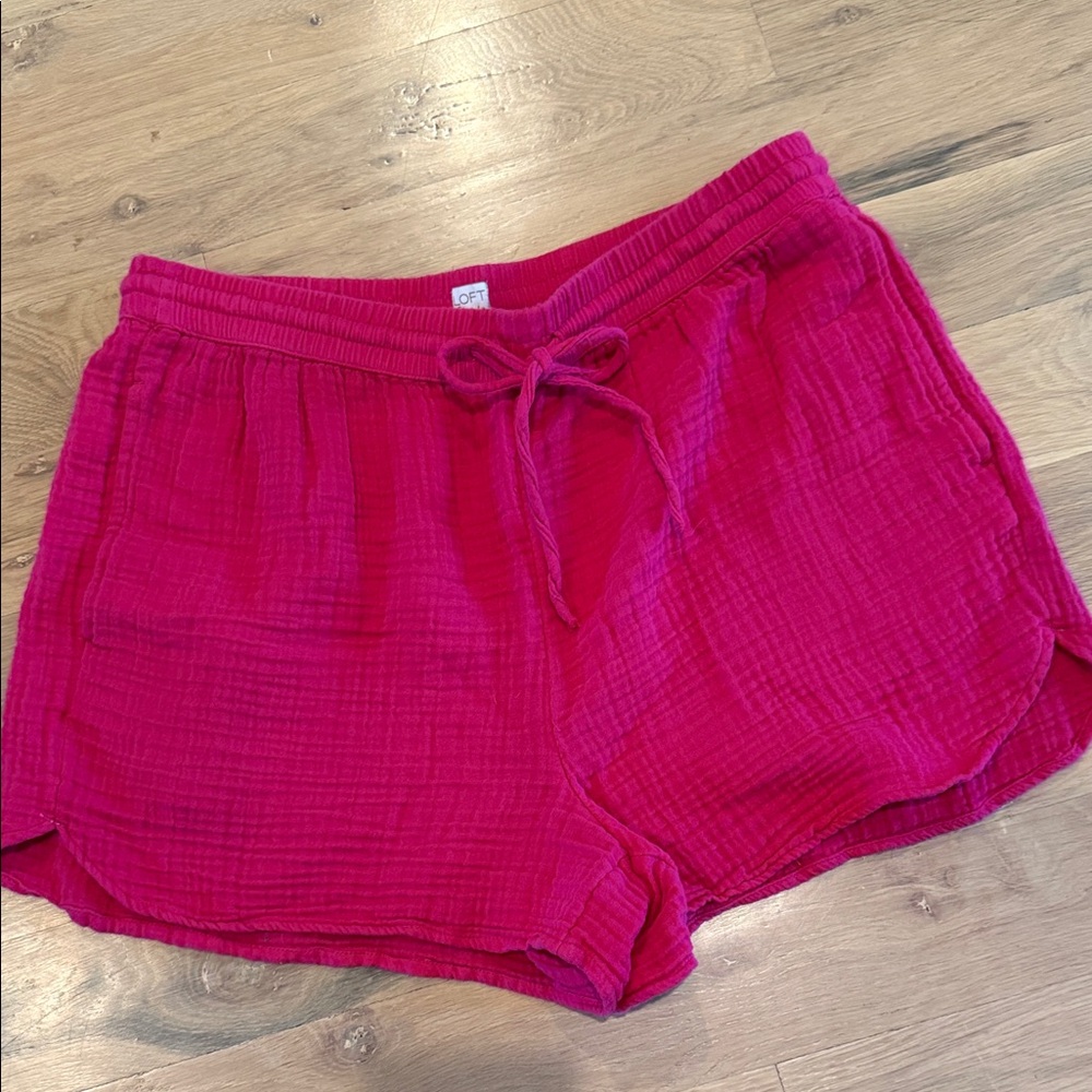LAST CALL! LOFT Beach Fuchsia Shorts
